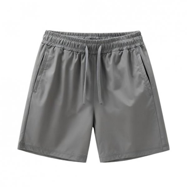 Men's Grey Lightweight Quick-Dry Sports Shorts