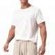 Men's White Casual Cotton Short-Sleeve T-Shirt